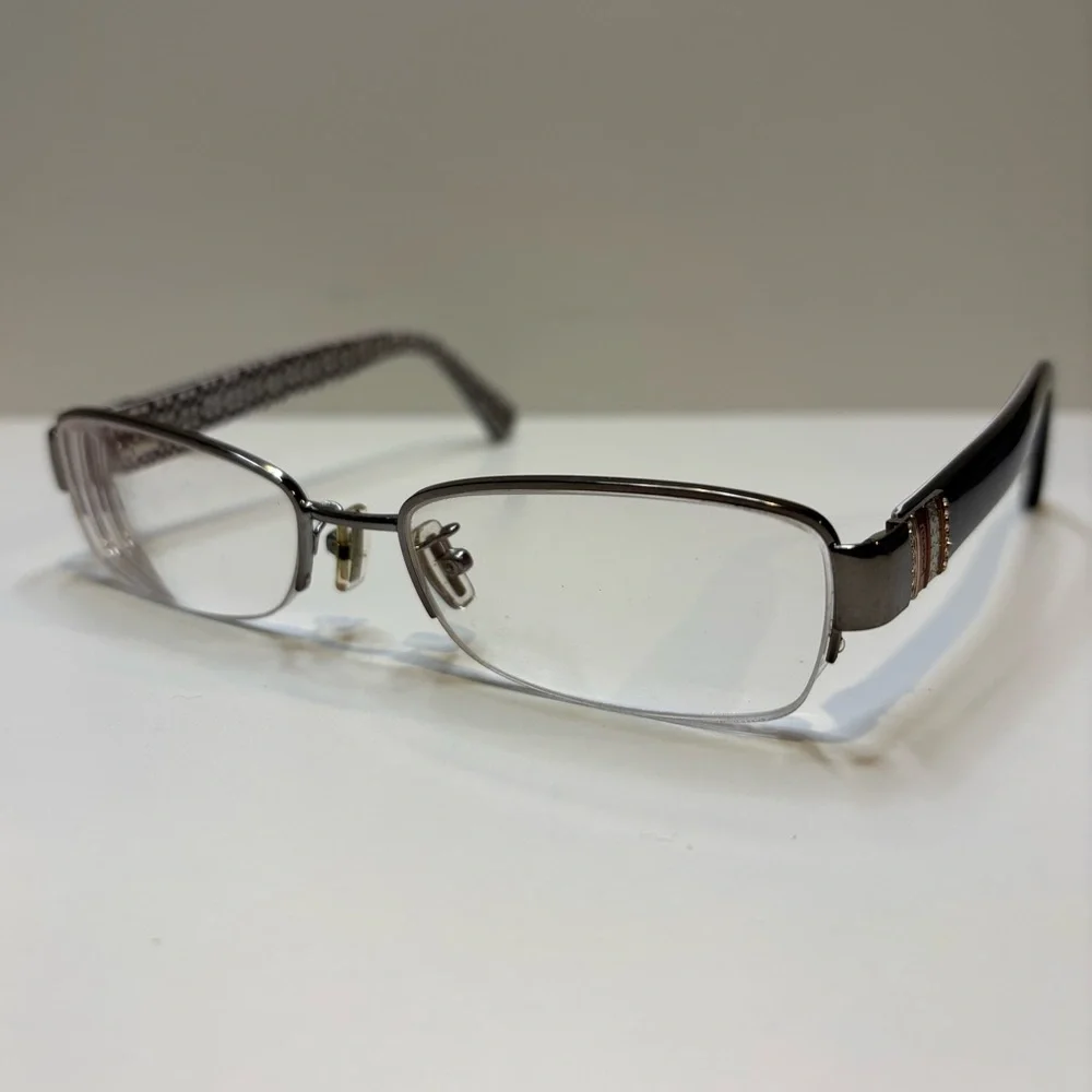 COACH GLASSES HC5027B (Cecily)9081(Dark Silver/Black) 52•17•135 COACH EYEGLASSES